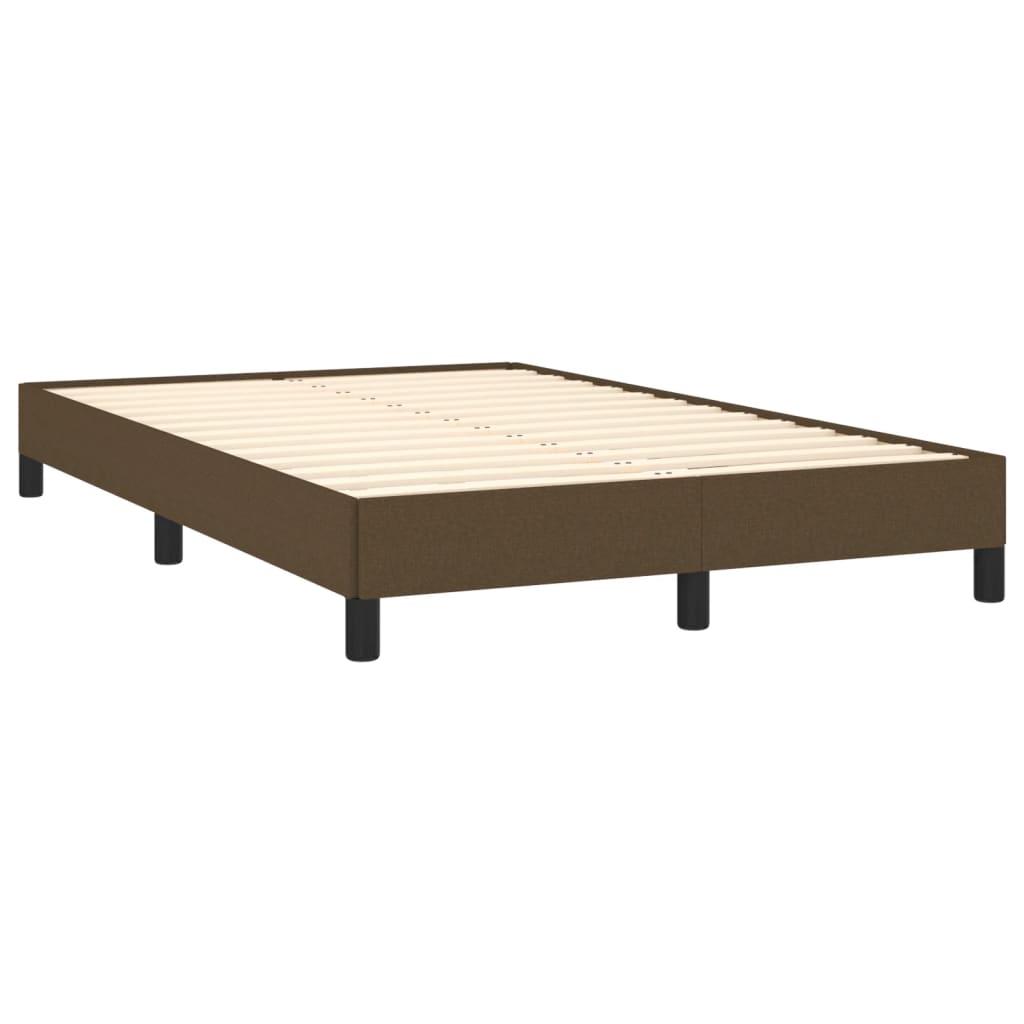 Bedframe zonder matras 120x200 cm stof donkerbruin is nu te koop bij PeponiXL, paradijselijk wonen!