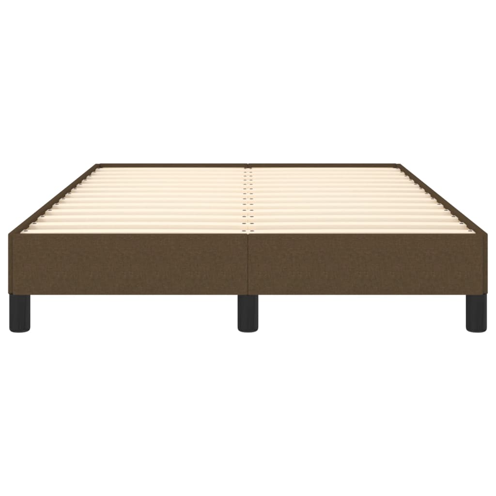 Bedframe zonder matras 120x200 cm stof donkerbruin is nu te koop bij PeponiXL, paradijselijk wonen!