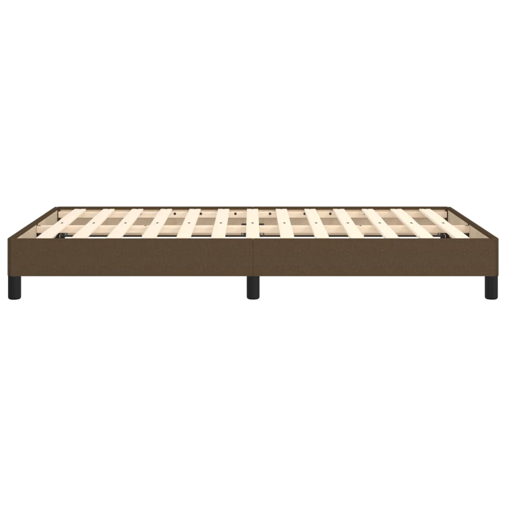 Bedframe zonder matras 120x200 cm stof donkerbruin is nu te koop bij PeponiXL, paradijselijk wonen!