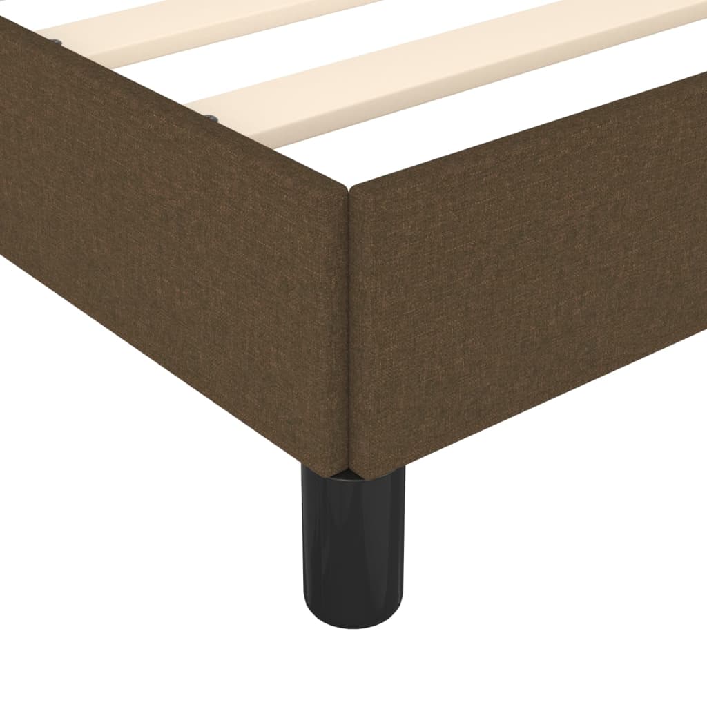 Bedframe zonder matras 120x200 cm stof donkerbruin is nu te koop bij PeponiXL, paradijselijk wonen!