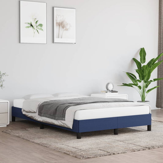 Bedframe zonder matras 120x200 cm stof blauw is nu te koop bij PeponiXL, paradijselijk wonen!