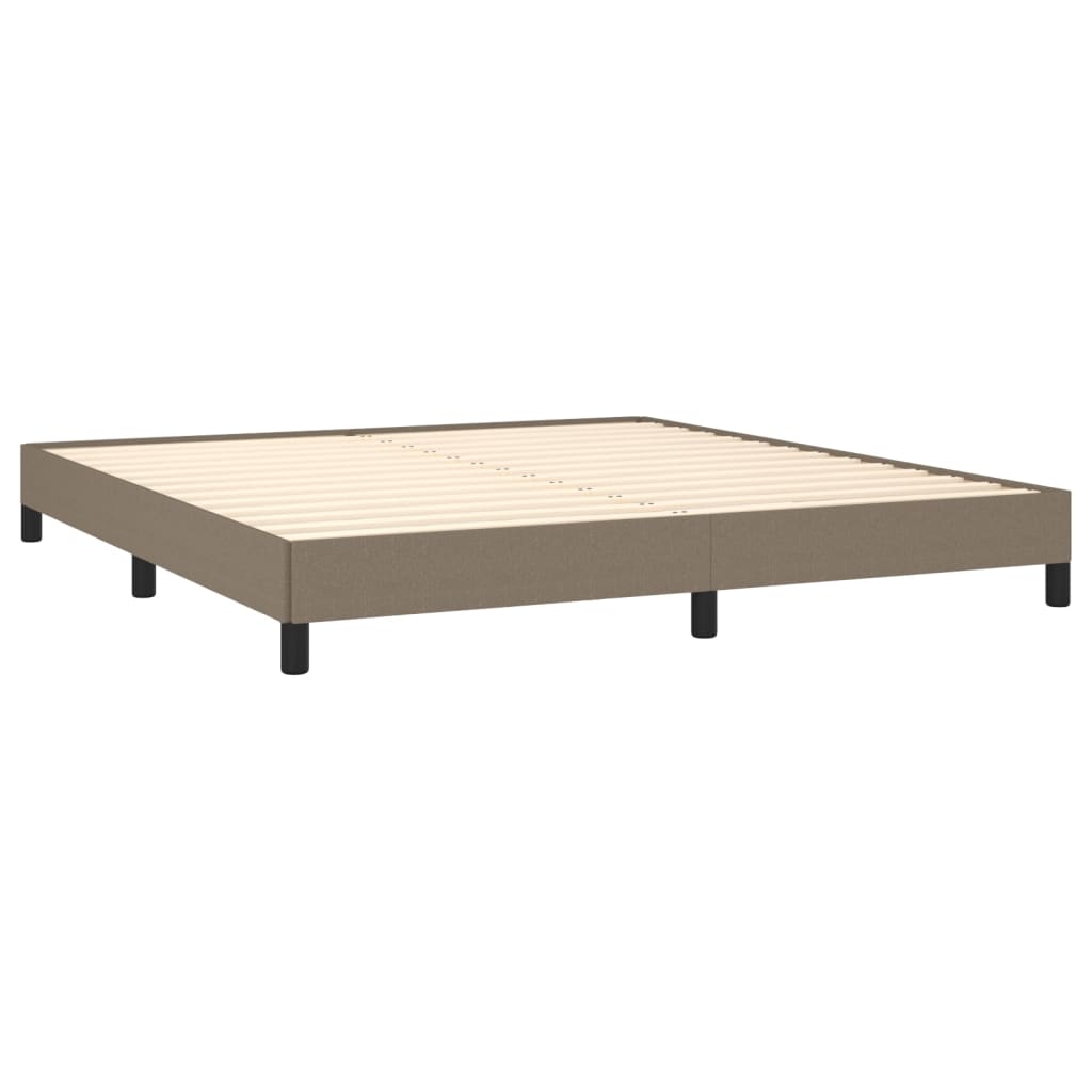 Bedframe zonder matras stof taupe 160x200 cm is nu te koop bij PeponiXL, paradijselijk wonen!
