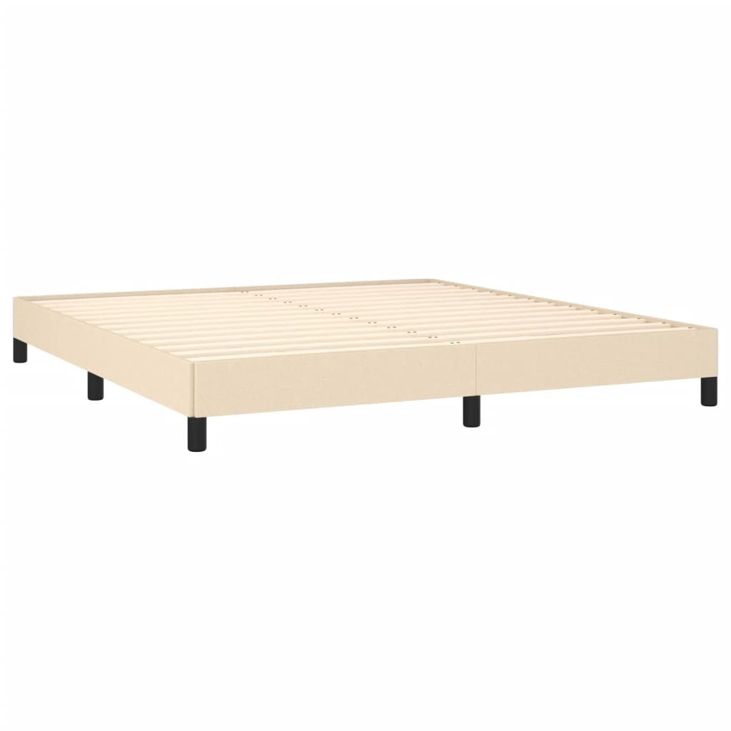 Bedframe zonder matras stof crèmekleurig 160x200 cm is nu te koop bij PeponiXL, paradijselijk wonen!