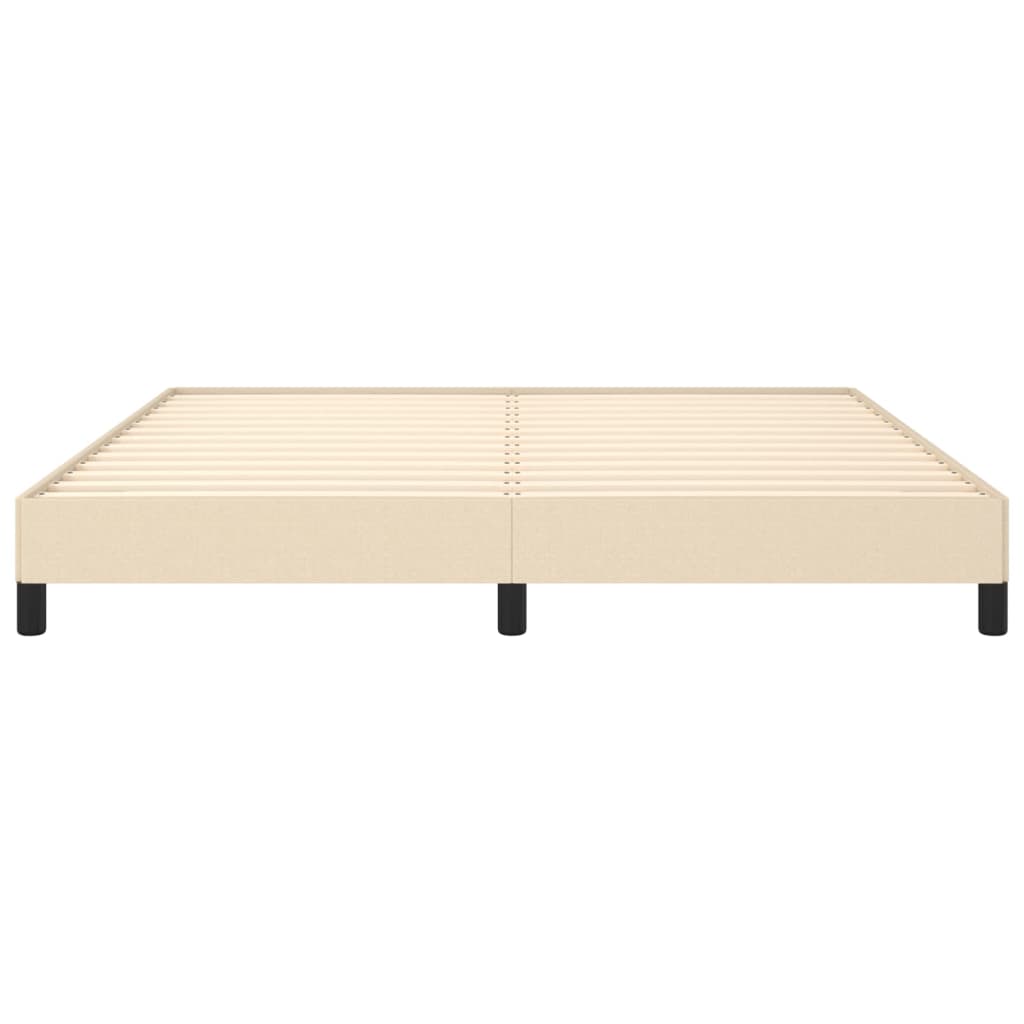 Bedframe zonder matras stof crèmekleurig 160x200 cm is nu te koop bij PeponiXL, paradijselijk wonen!