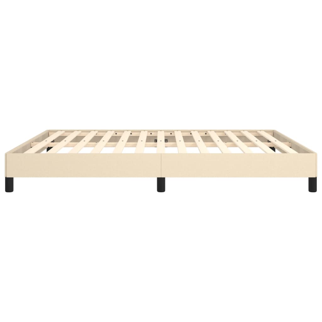 Bedframe zonder matras stof crèmekleurig 160x200 cm is nu te koop bij PeponiXL, paradijselijk wonen!