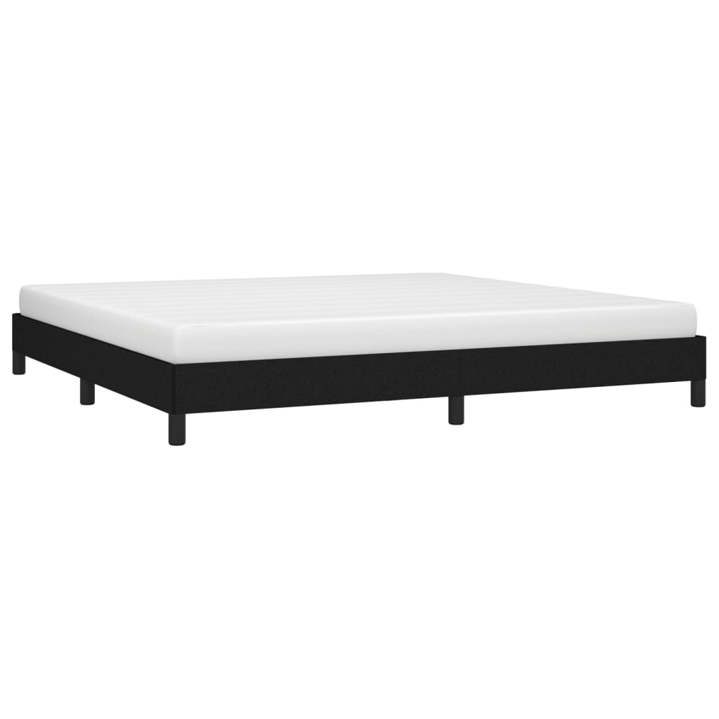 Bedframe zonder matras stof zwart 200x200 cm is nu te koop bij PeponiXL, paradijselijk wonen!