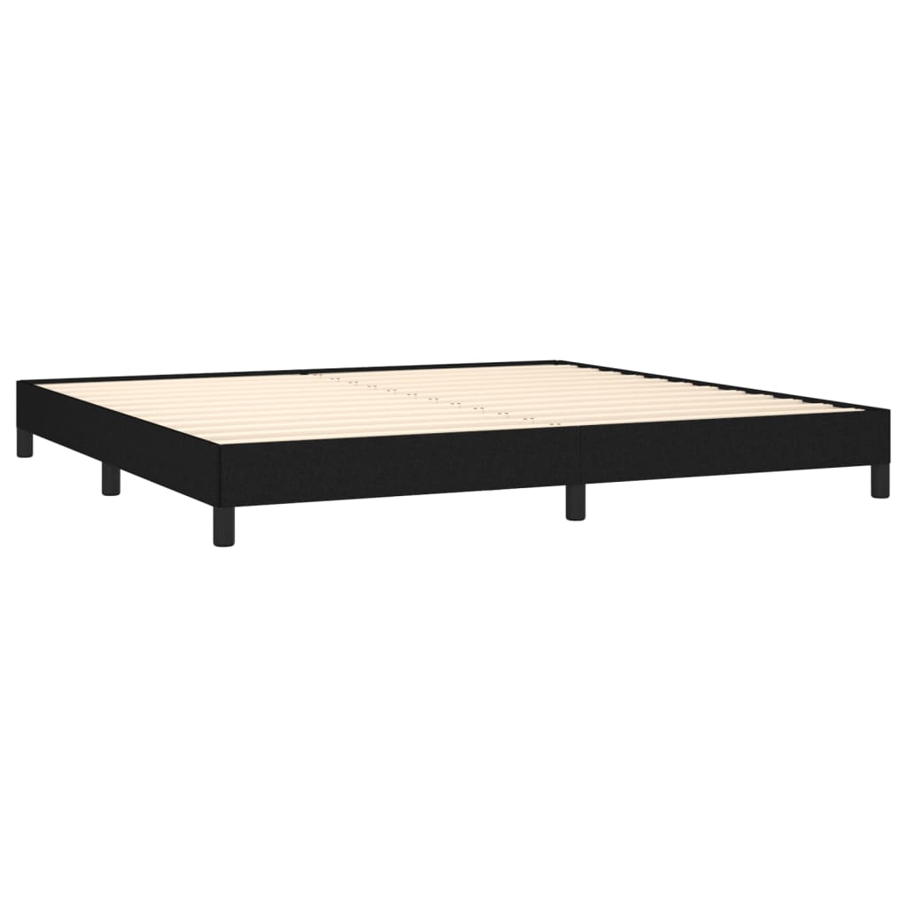 Bedframe zonder matras stof zwart 200x200 cm is nu te koop bij PeponiXL, paradijselijk wonen!