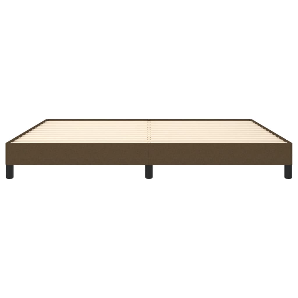 Bedframe zonder matras stof donkerbruin 200x200 cm is nu te koop bij PeponiXL, paradijselijk wonen!