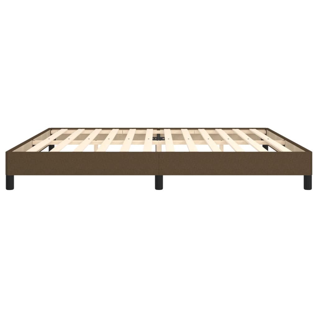 Bedframe zonder matras stof donkerbruin 200x200 cm is nu te koop bij PeponiXL, paradijselijk wonen!