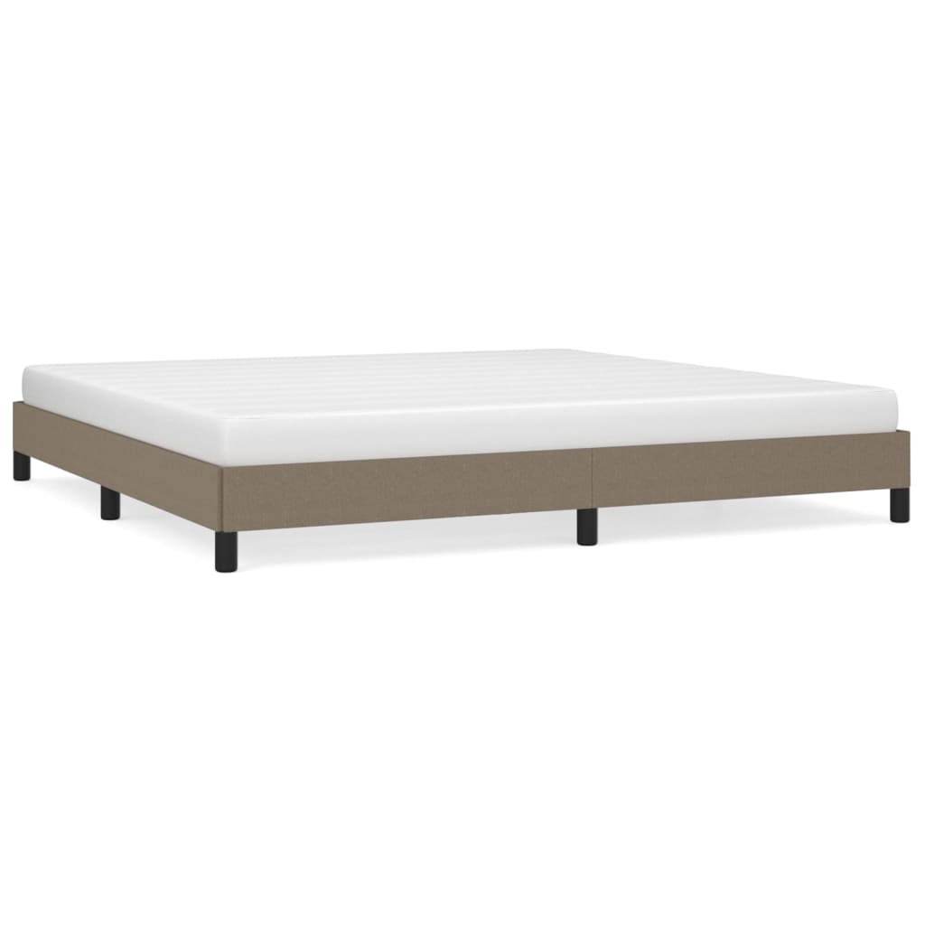 Bedframe zonder matras stof taupe 200x200 cm is nu te koop bij PeponiXL, paradijselijk wonen!