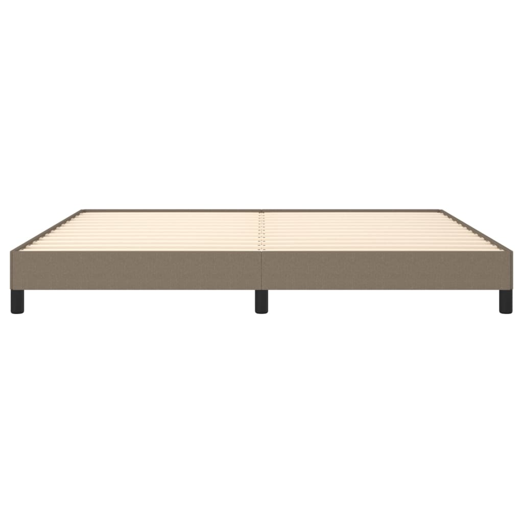 Bedframe zonder matras stof taupe 200x200 cm is nu te koop bij PeponiXL, paradijselijk wonen!