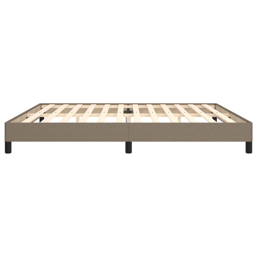 Bedframe zonder matras stof taupe 200x200 cm is nu te koop bij PeponiXL, paradijselijk wonen!