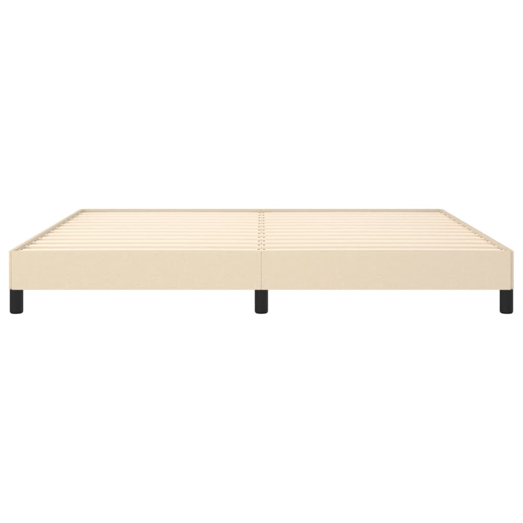 Bedframe zonder matras stof crèmekleurig 200x200 cm is nu te koop bij PeponiXL, paradijselijk wonen!