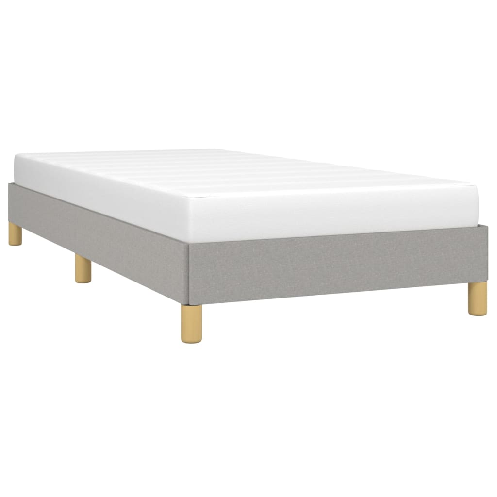 Bedframe zonder matras 90x190 cm stof lichtgrijs is nu te koop bij PeponiXL, paradijselijk wonen!