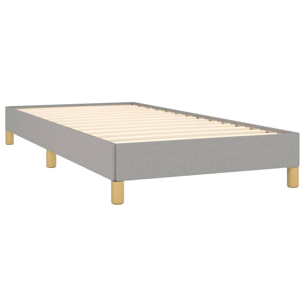 Bedframe zonder matras 90x190 cm stof lichtgrijs is nu te koop bij PeponiXL, paradijselijk wonen!