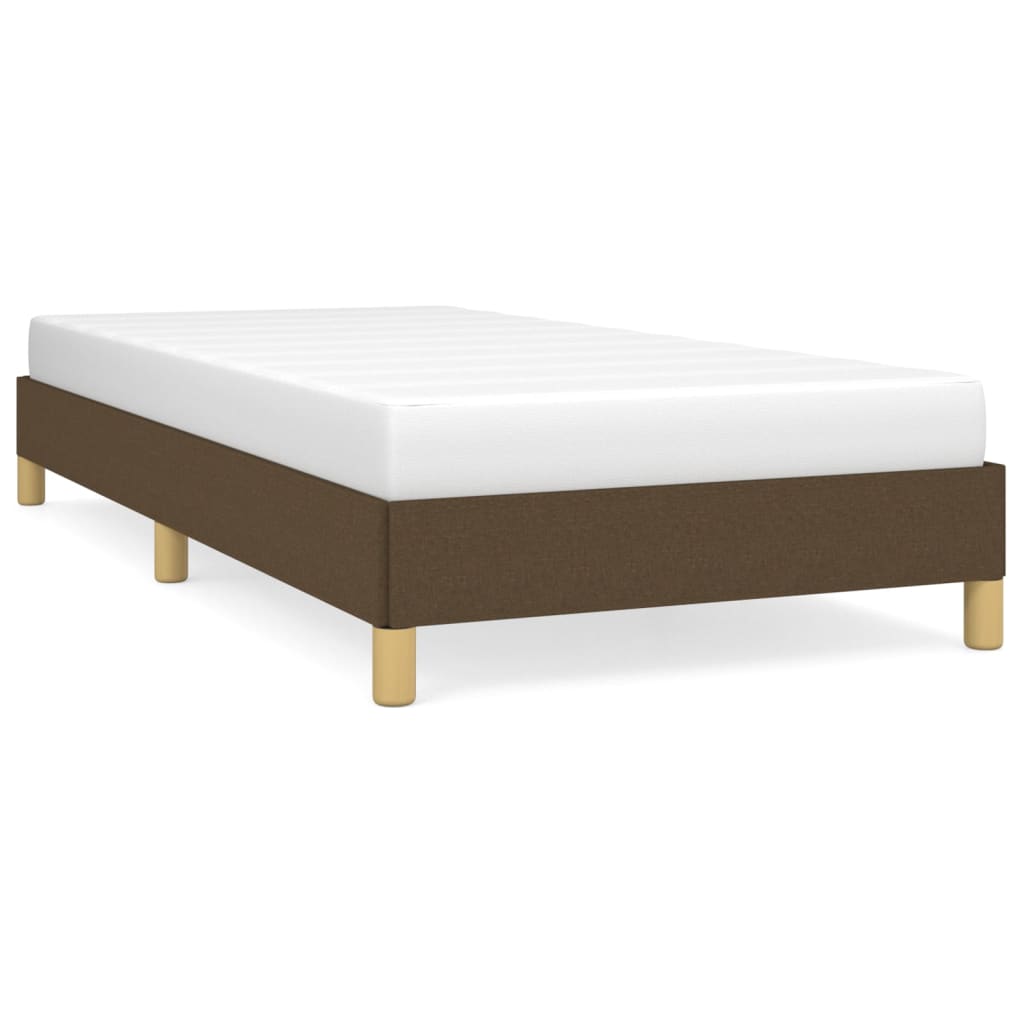 Bedframe zonder matras 90x190 cm stof donkerbruin is nu te koop bij PeponiXL, paradijselijk wonen!