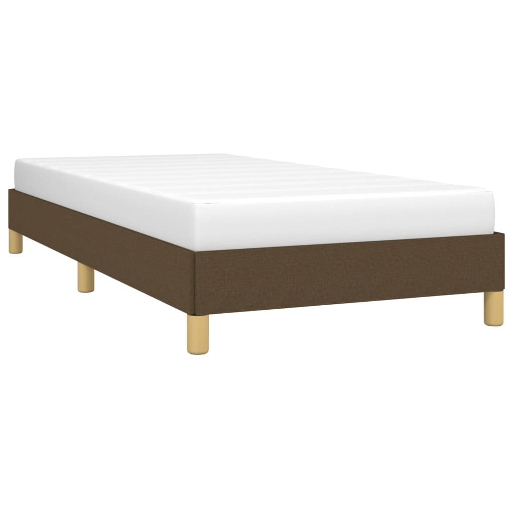 Bedframe zonder matras 90x190 cm stof donkerbruin is nu te koop bij PeponiXL, paradijselijk wonen!