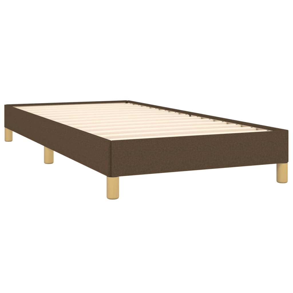 Bedframe zonder matras 90x190 cm stof donkerbruin is nu te koop bij PeponiXL, paradijselijk wonen!
