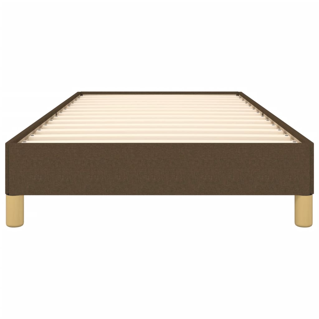 Bedframe zonder matras 90x190 cm stof donkerbruin is nu te koop bij PeponiXL, paradijselijk wonen!