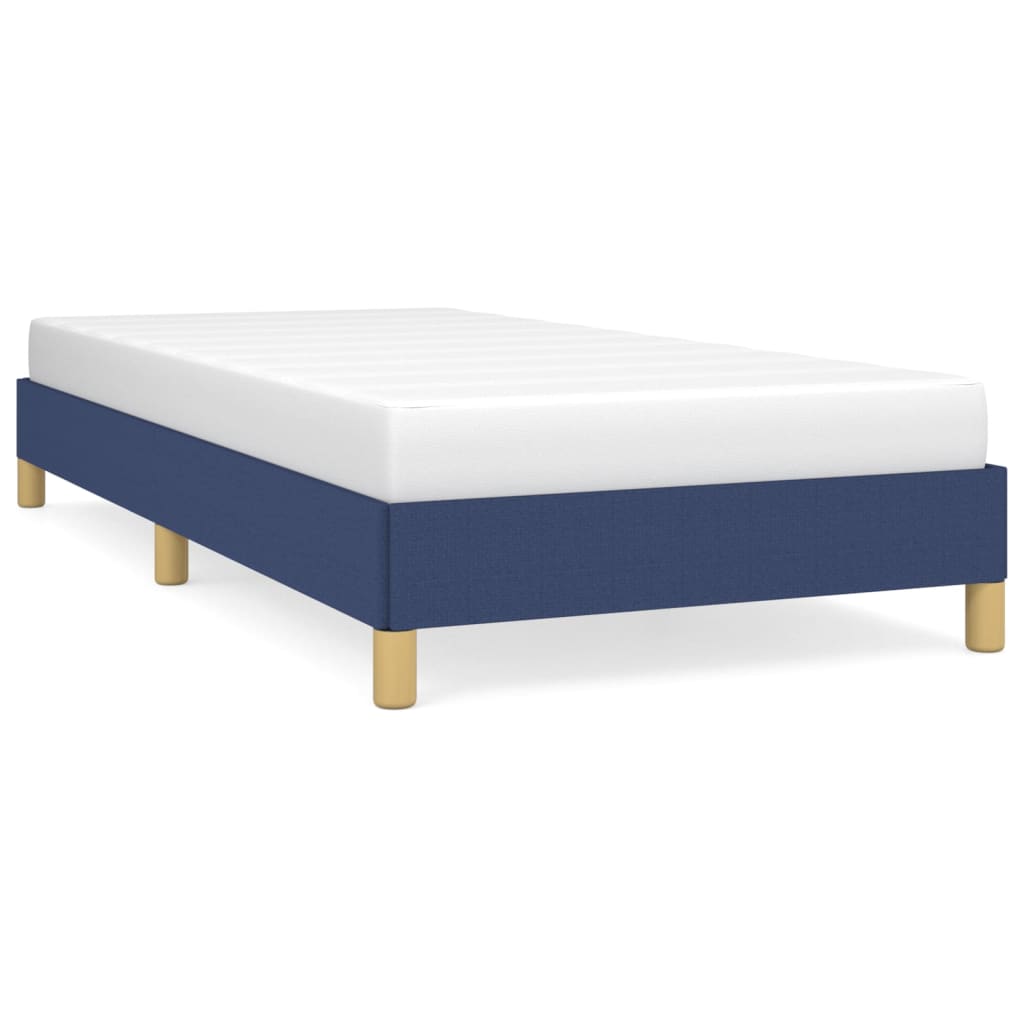 Bedframe zonder matras 90x190 cm stof blauw is nu te koop bij PeponiXL, paradijselijk wonen!