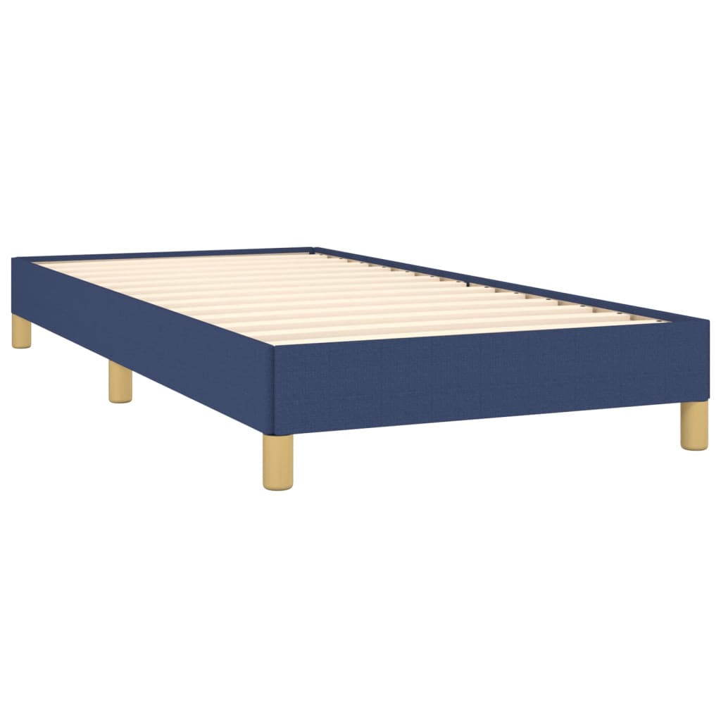Bedframe zonder matras 90x190 cm stof blauw is nu te koop bij PeponiXL, paradijselijk wonen!