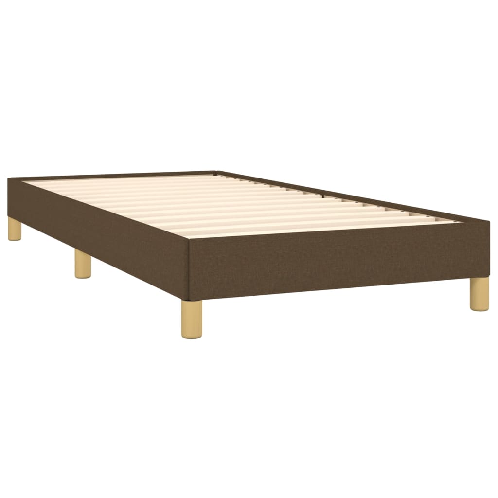 Bedframe zonder matras 100x200 cm stof donkerbruin is nu te koop bij PeponiXL, paradijselijk wonen!