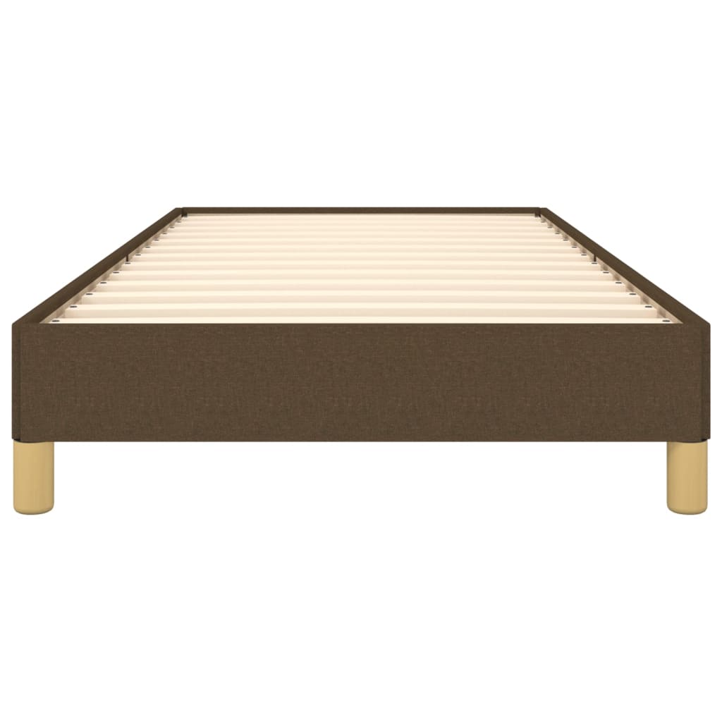 Bedframe zonder matras 100x200 cm stof donkerbruin is nu te koop bij PeponiXL, paradijselijk wonen!