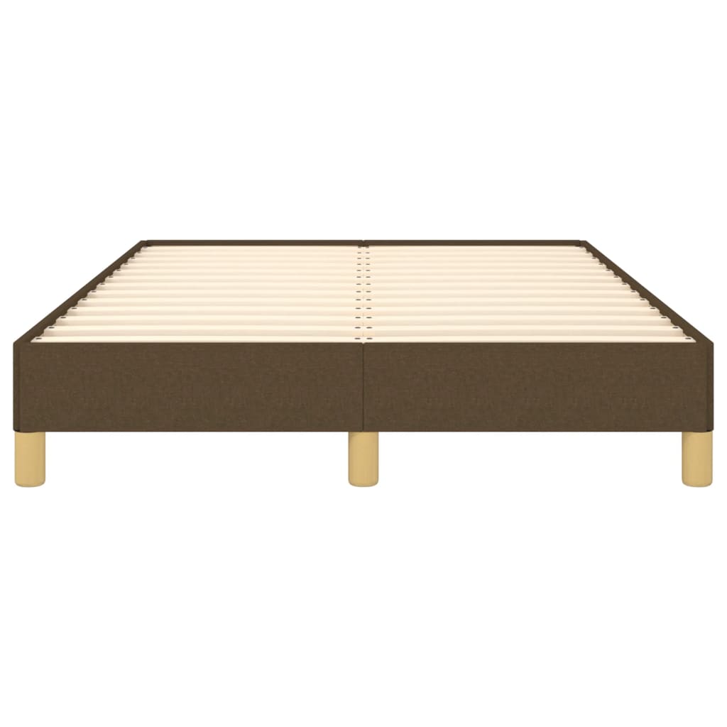 Bedframe zonder matras 120x200 cm stof donkerbruin is nu te koop bij PeponiXL, paradijselijk wonen!