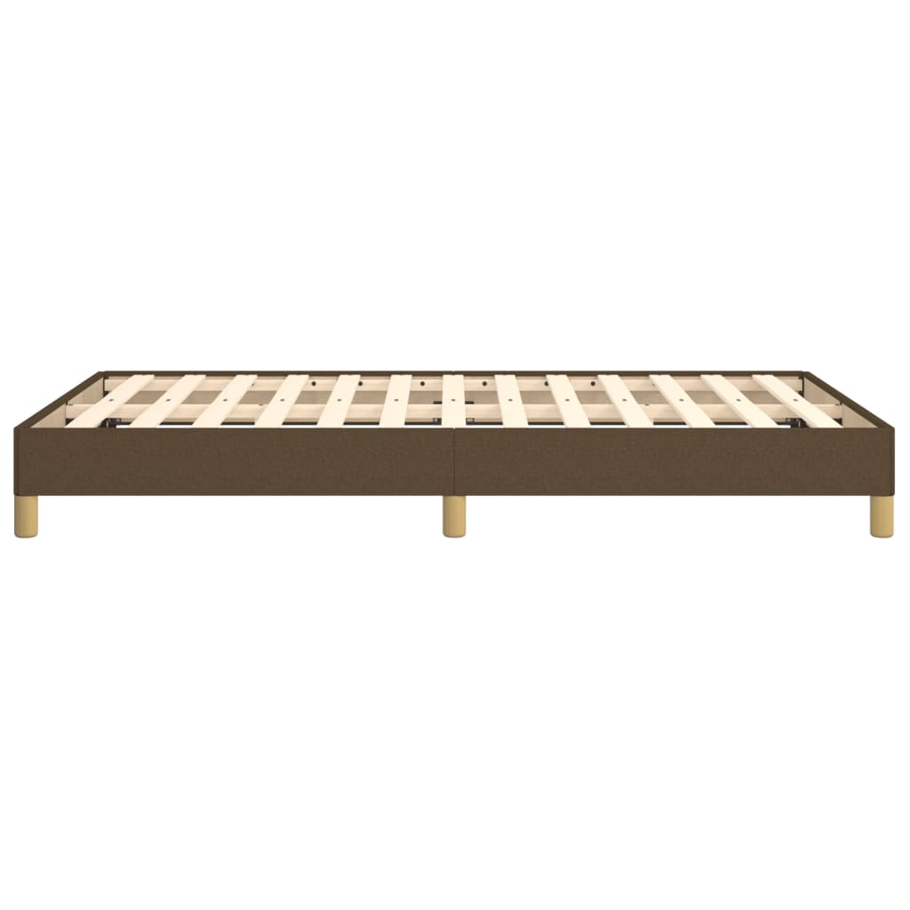 Bedframe zonder matras 120x200 cm stof donkerbruin is nu te koop bij PeponiXL, paradijselijk wonen!
