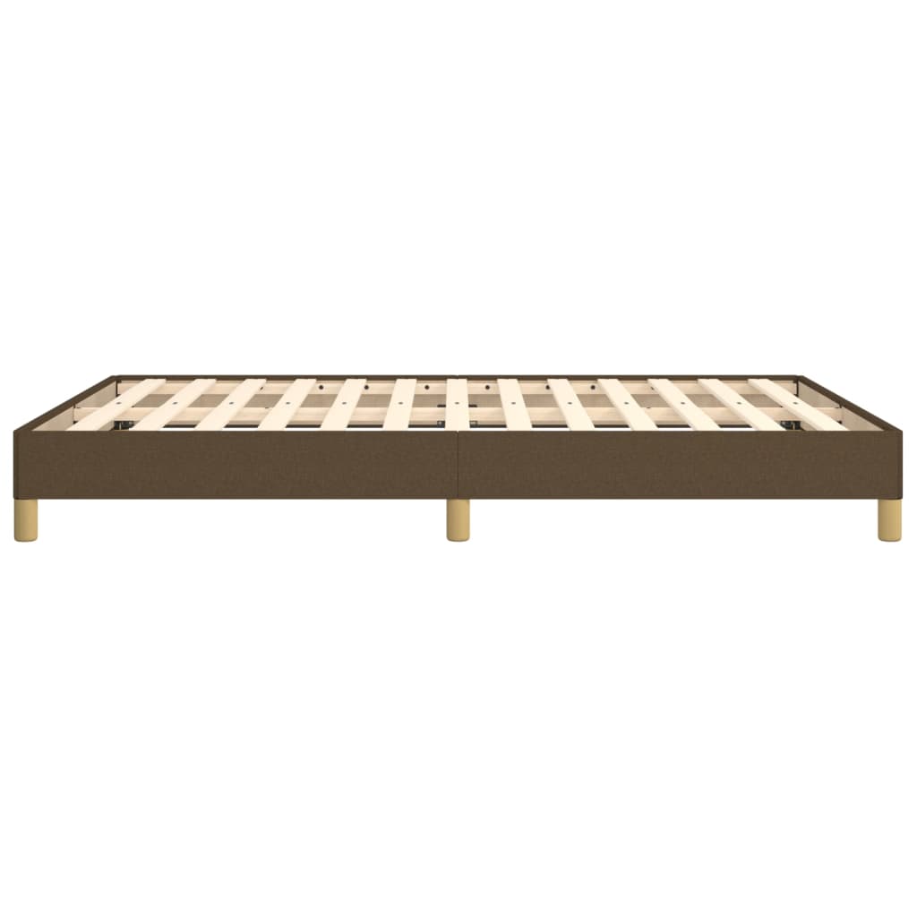 Bedframe zonder matras stof donkerbruin 160x200 cm is nu te koop bij PeponiXL, paradijselijk wonen!