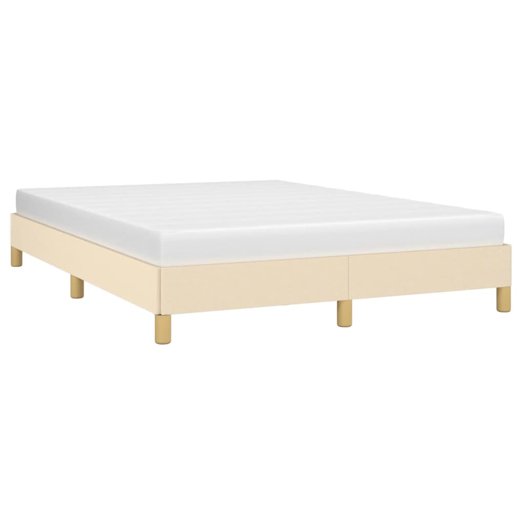 Bedframe zonder matras stof crèmekleurig 160x200 cm is nu te koop bij PeponiXL, paradijselijk wonen!
