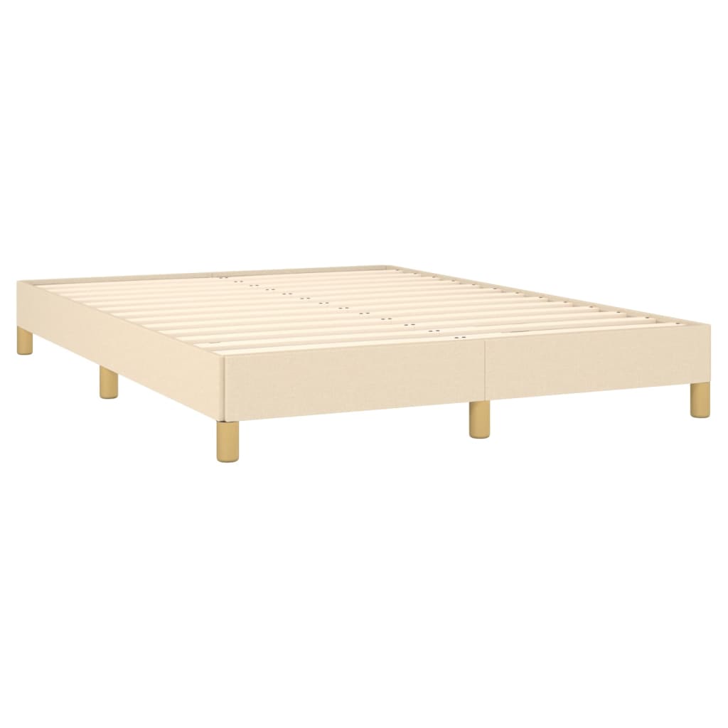 Bedframe zonder matras stof crèmekleurig 160x200 cm is nu te koop bij PeponiXL, paradijselijk wonen!