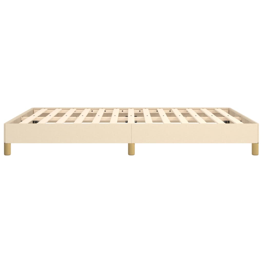 Bedframe zonder matras stof crèmekleurig 160x200 cm is nu te koop bij PeponiXL, paradijselijk wonen!