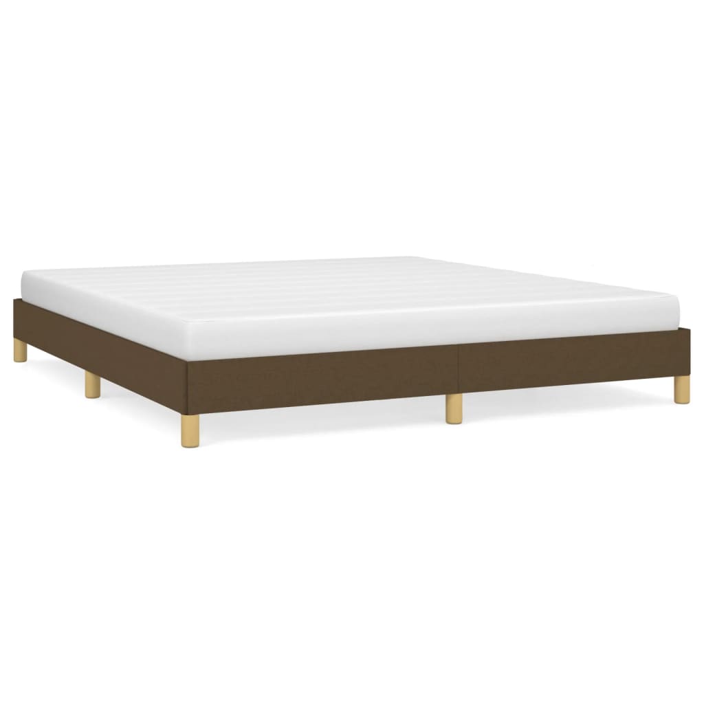 Bedframe zonder matras stof donkerbruin 180x200 cm is nu te koop bij PeponiXL, paradijselijk wonen!