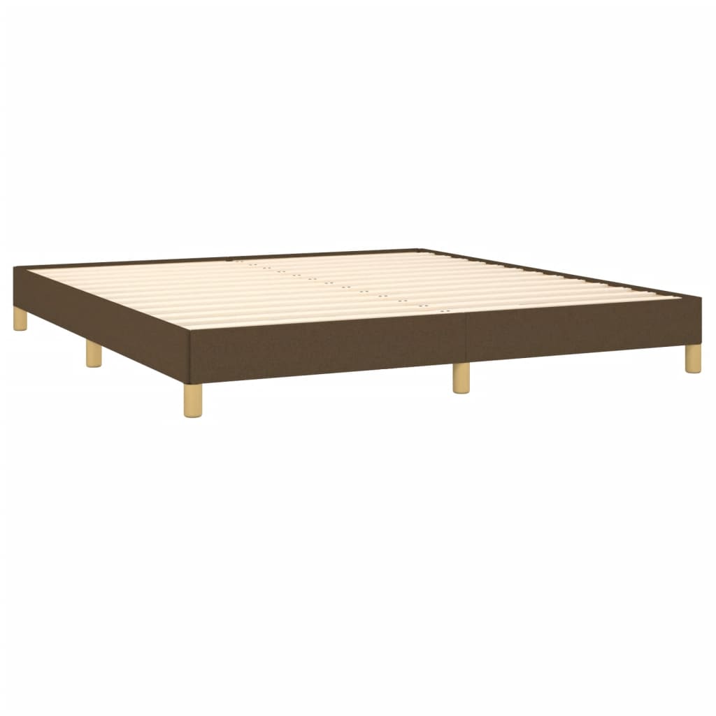 Bedframe zonder matras stof donkerbruin 180x200 cm is nu te koop bij PeponiXL, paradijselijk wonen!