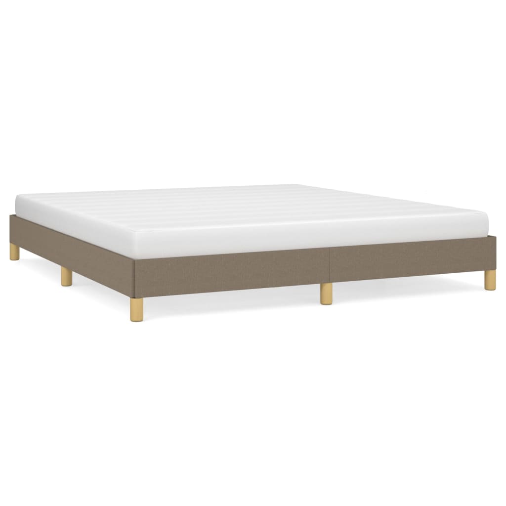 Bedframe zonder matras stof taupe 180x200 cm is nu te koop bij PeponiXL, paradijselijk wonen!