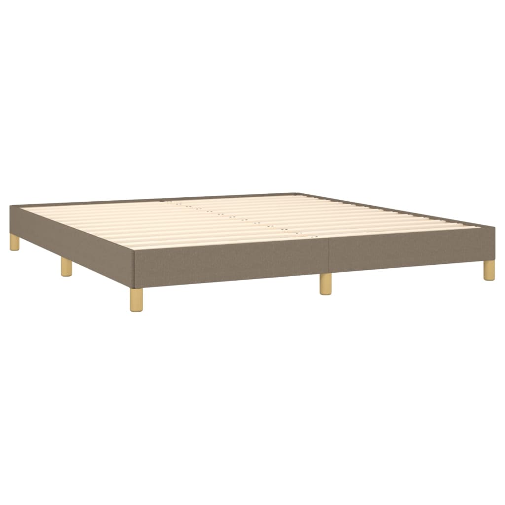 Bedframe zonder matras stof taupe 180x200 cm is nu te koop bij PeponiXL, paradijselijk wonen!