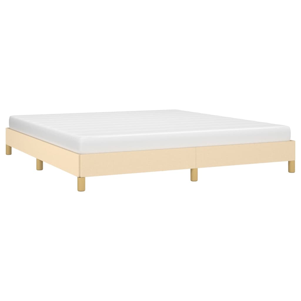 Bedframe zonder matras stof crèmekleurig 180x200 cm is nu te koop bij PeponiXL, paradijselijk wonen!