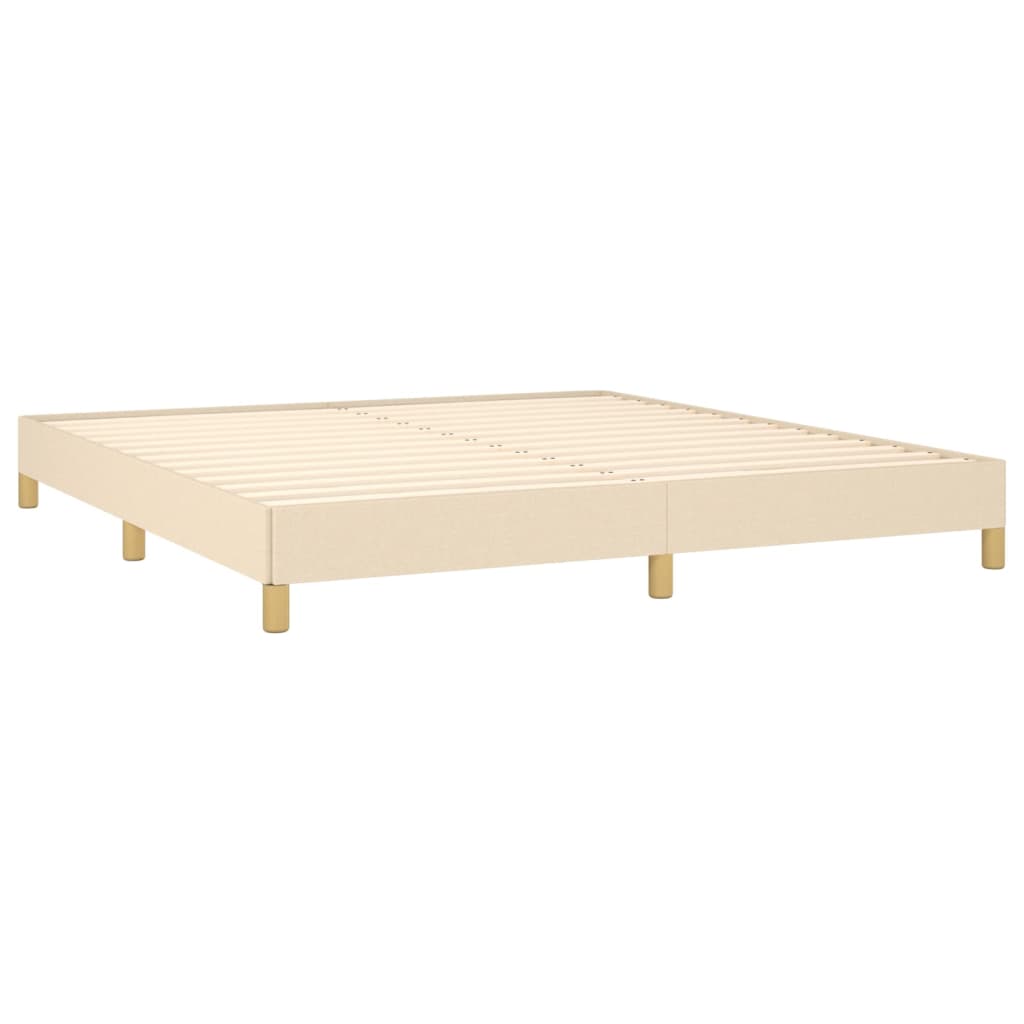 Bedframe zonder matras stof crèmekleurig 180x200 cm is nu te koop bij PeponiXL, paradijselijk wonen!