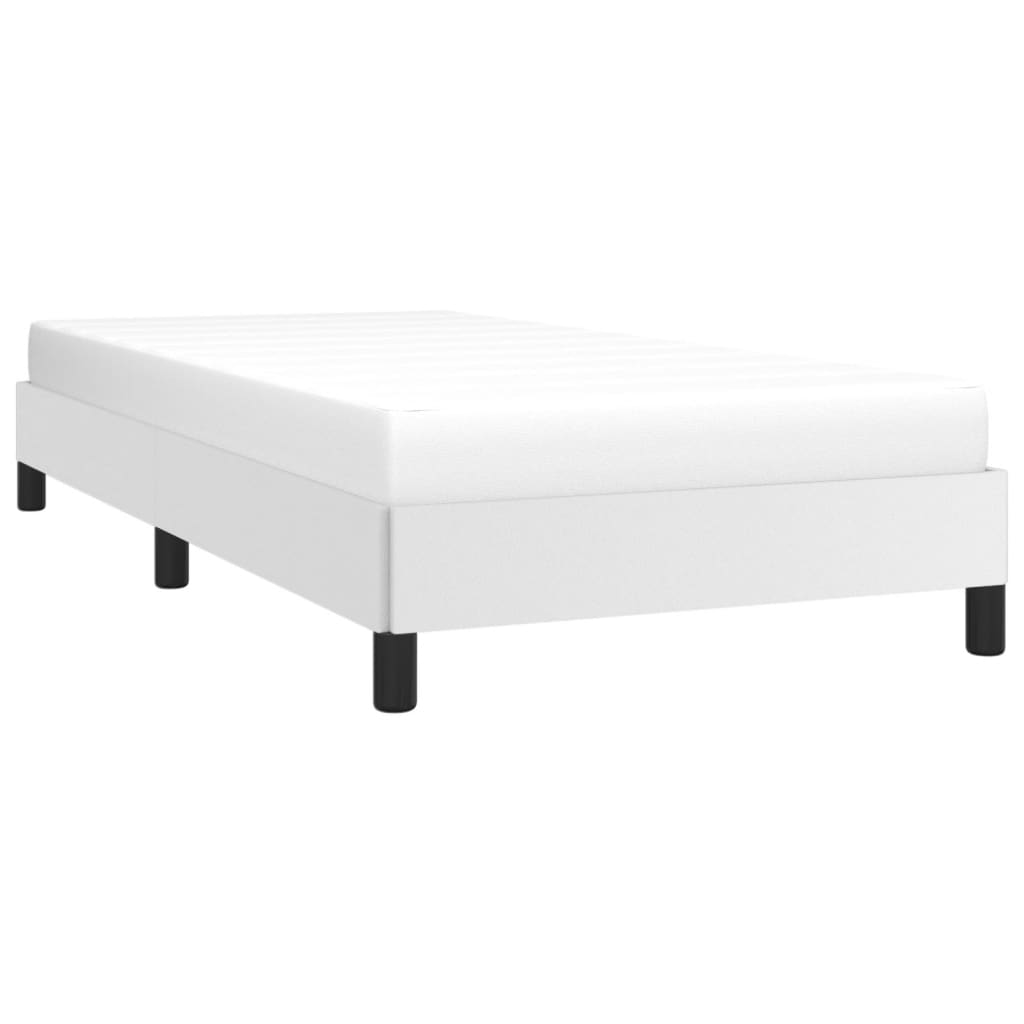 Bedframe kunstleer wit 90x190 cm is nu te koop bij PeponiXL, paradijselijk wonen!