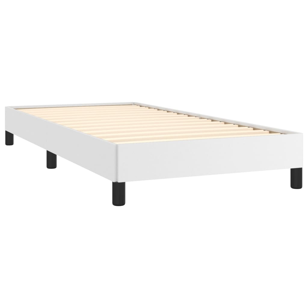 Bedframe kunstleer wit 90x190 cm is nu te koop bij PeponiXL, paradijselijk wonen!