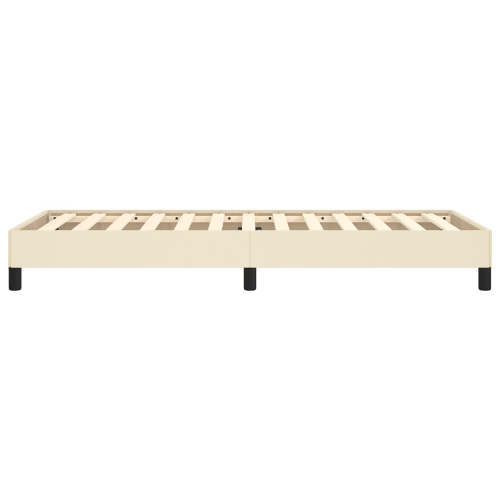 Bedframe kunstleer crèmekleurig 90x190 cm is nu te koop bij PeponiXL, paradijselijk wonen!