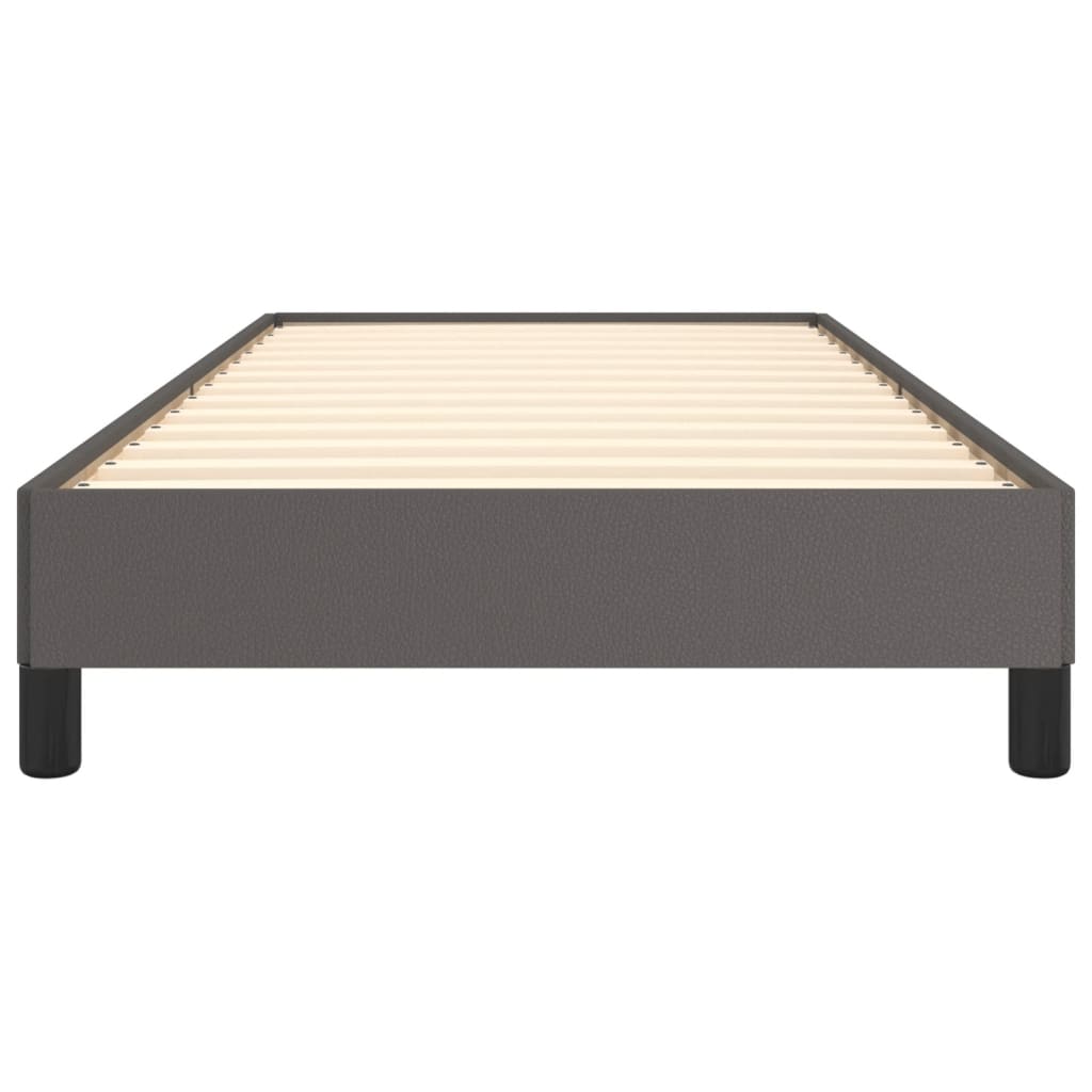 Bedframe kunstleer grijs 90x190 cm is nu te koop bij PeponiXL, paradijselijk wonen!