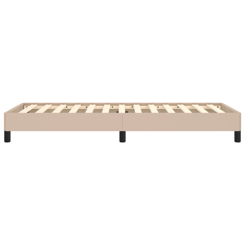 Bedframe kunstleer cappuccinokleurig 90x200 cm is nu te koop bij PeponiXL, paradijselijk wonen!