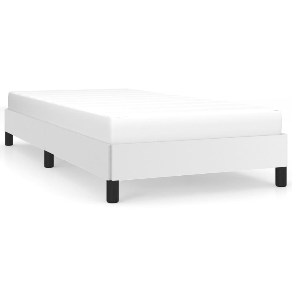 Bedframe kunstleer wit 100x200 cm is nu te koop bij PeponiXL, paradijselijk wonen!