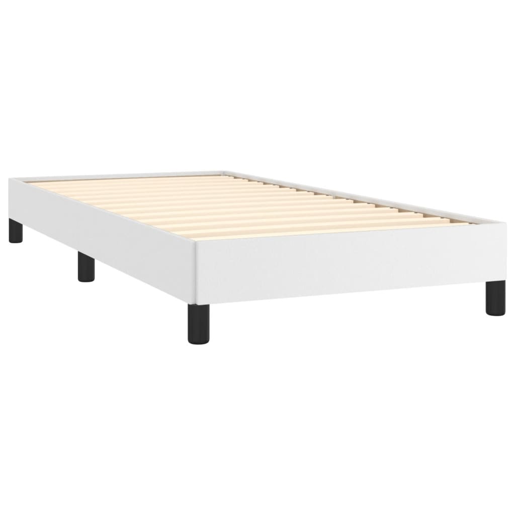 Bedframe kunstleer wit 100x200 cm is nu te koop bij PeponiXL, paradijselijk wonen!