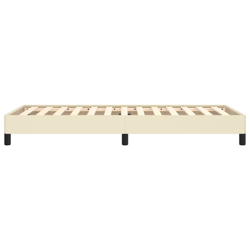 Bedframe kunstleer crèmekleurig 100x200 cm is nu te koop bij PeponiXL, paradijselijk wonen!