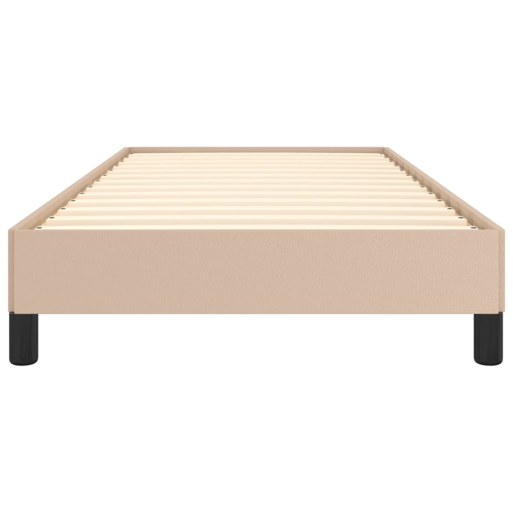 Bedframe kunstleer cappuccinokleurig 100x200 cm is nu te koop bij PeponiXL, paradijselijk wonen!