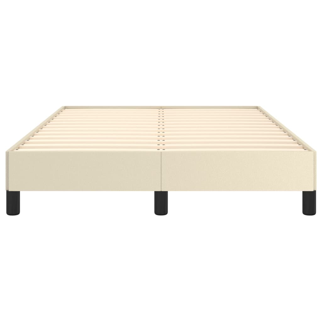Bedframe kunstleer crèmekleurig 120x200 cm is nu te koop bij PeponiXL, paradijselijk wonen!