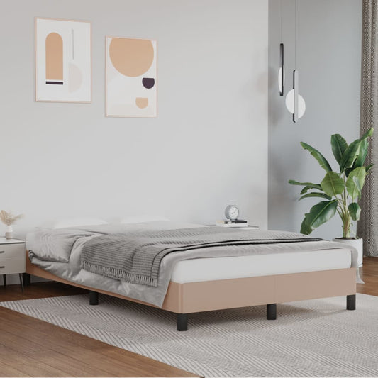 Bedframe kunstleer cappuccinokleurig 120x200 cm is nu te koop bij PeponiXL, paradijselijk wonen!